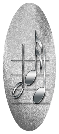 Music Notes Silver